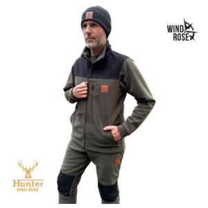 Ciepła bluza polarowa- HARD POLAR -  HUNTER- khaki