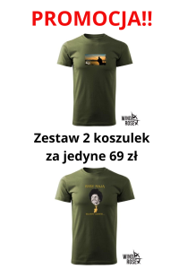 ZESTAW 2 KOSZULEK WĘDKARSKICH- KHAKI- PROMOCJA!! 