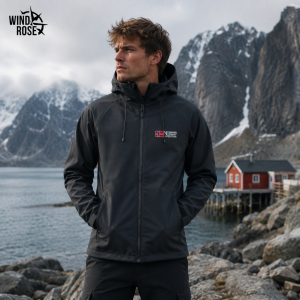 Kurtka Męska Softshell Norway- czarna