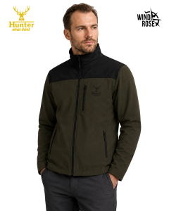 Kurtka stretch VENTUS HUNTER - zieleń + czerń - WYGODNA