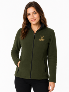 Bluza polarowa damska HUNTER - DUO- khaki/oliwka - Polski Produkt!  